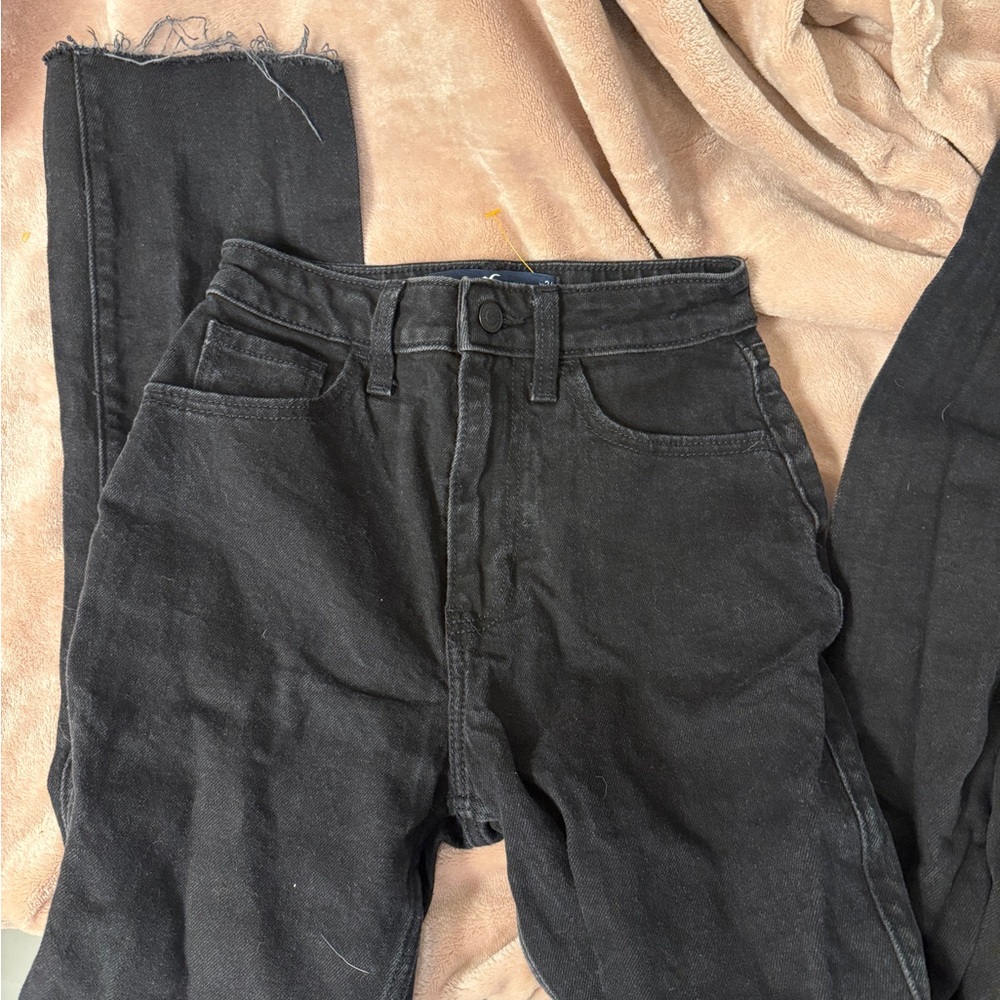 Hollister Black Straight Leg Jeans